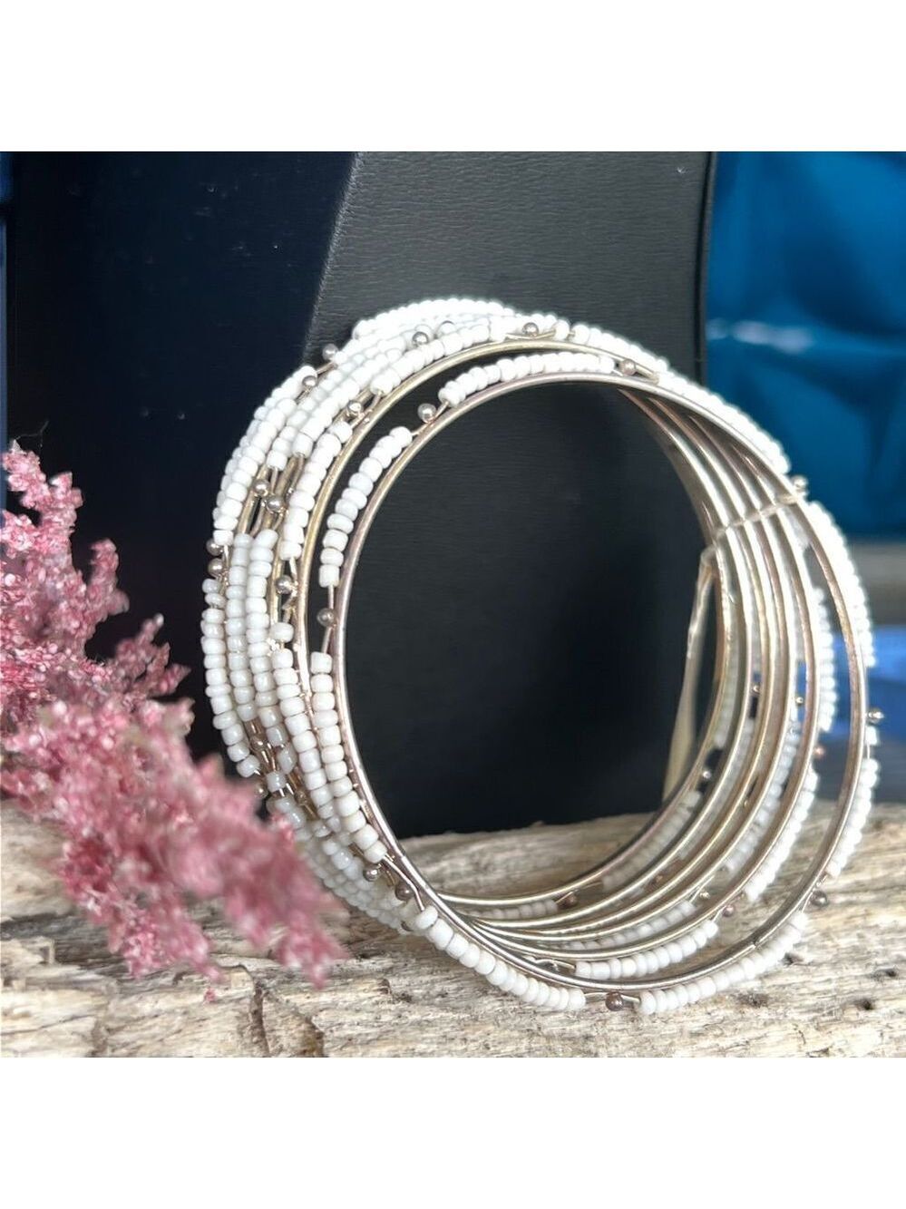 White Seed Bead Stacking Erica Lyons Fashion Bracelet $16ea / 3 for $25